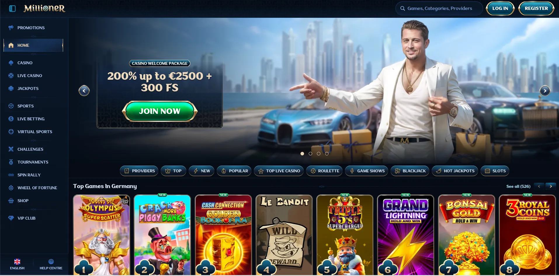 Millioner casino
