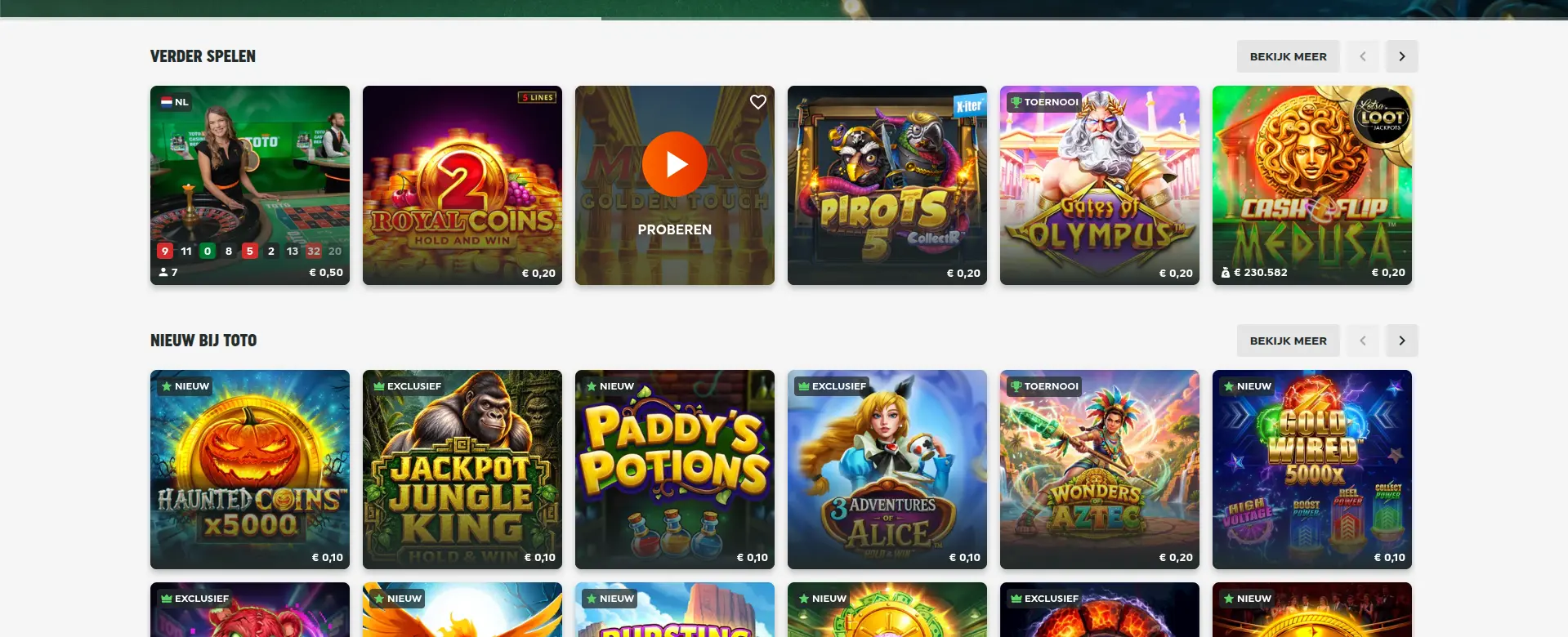 Stap 4 terugkeren naar het casino